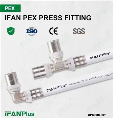 Raccordo a pressare PEX in ottone