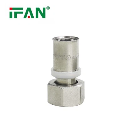 Raccordo a pressare PEX argento ASTM F2788 16-32MM