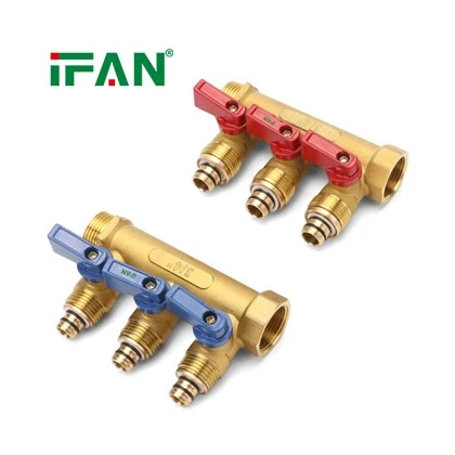 Collettore in ottone per riscaldamento a pavimento IFAN