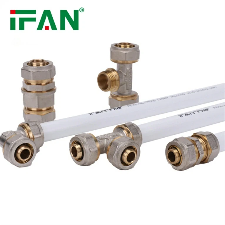 Raccordo per tubi a compressione PEX per impianti idraulici